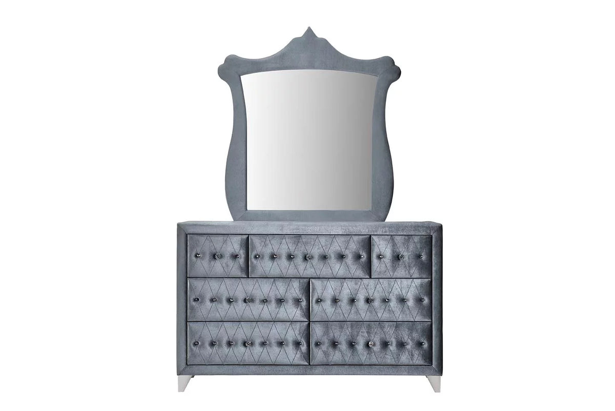 Gray Velvet Mirror G615704