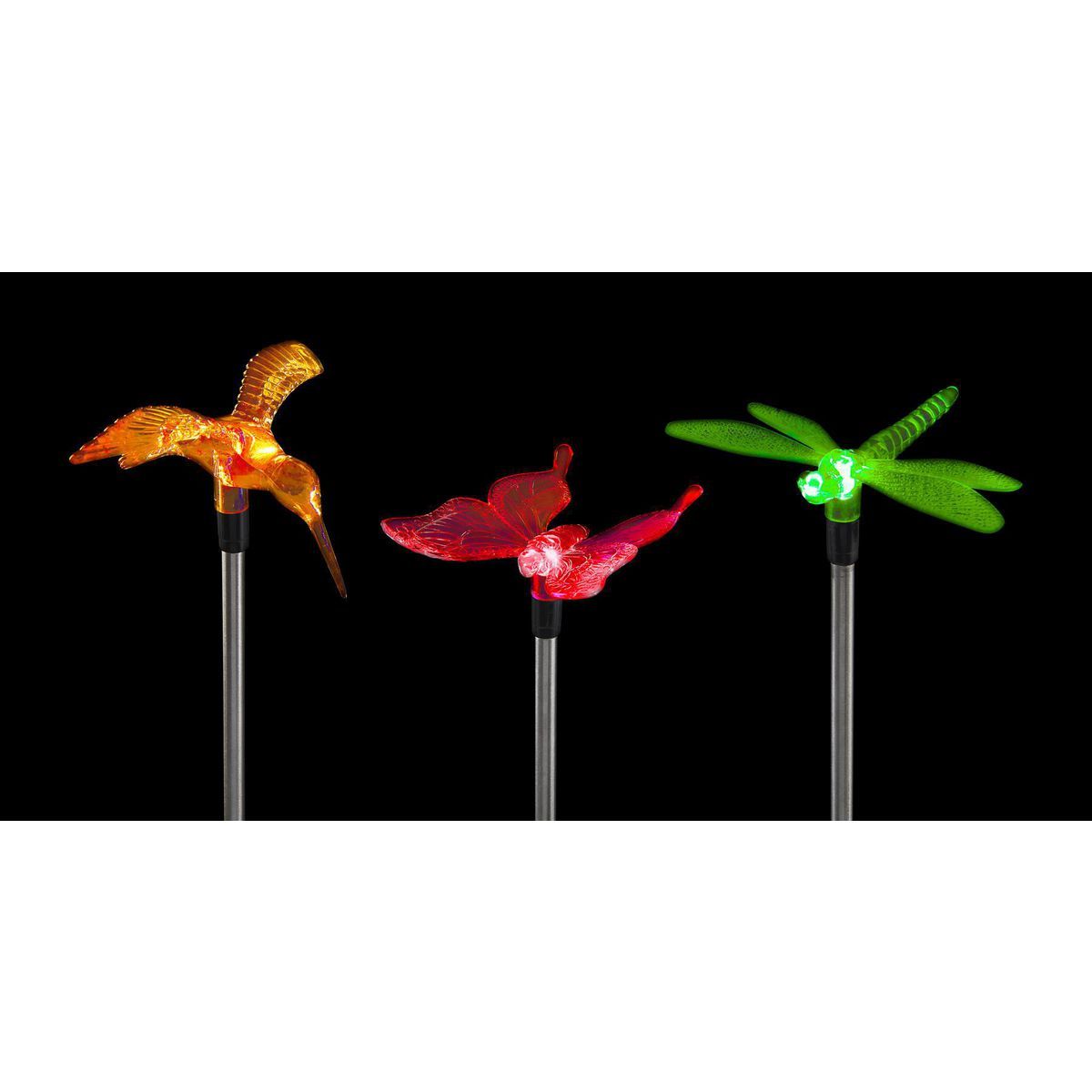 Solar LED Garden Decorative Lights 3-Pack Q644