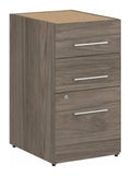 Modern Hickory 3-Drawer File Cabinet N947