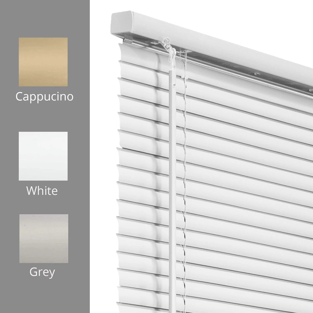 Cordless 1-Inch Vinyl Mini Blinds Gloss White 70"W X 48"H X2793