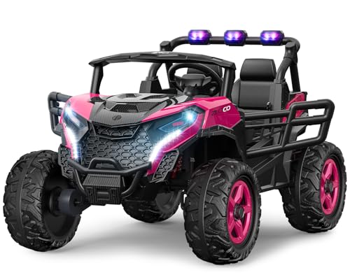 Pink 24V 2 Seater Ride on Car Truck with Remote Control L860