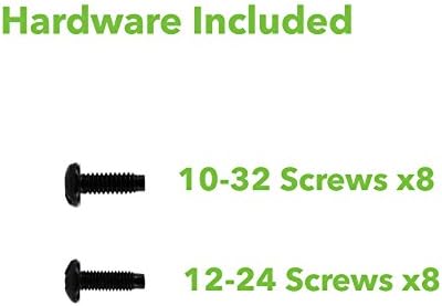 1U 19-Inch Fixed 4-Post Rack Mount Server Shelf Black Pack of 2 V926