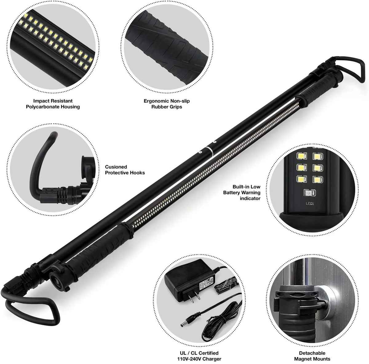 Rechargeable Cordless Work Light with 1,200 Lumens M7755