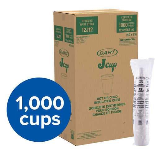 12 oz Foam Cup (Case of 1000) D3946