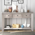 White 3 Drawer Console Table with Shelf Y907182