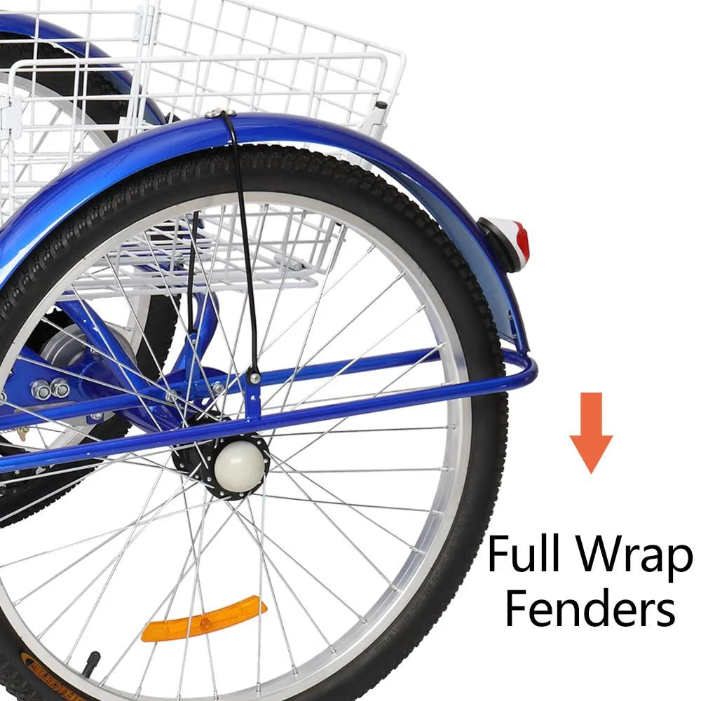 Blue 24-Inch Adult Tricycle I816