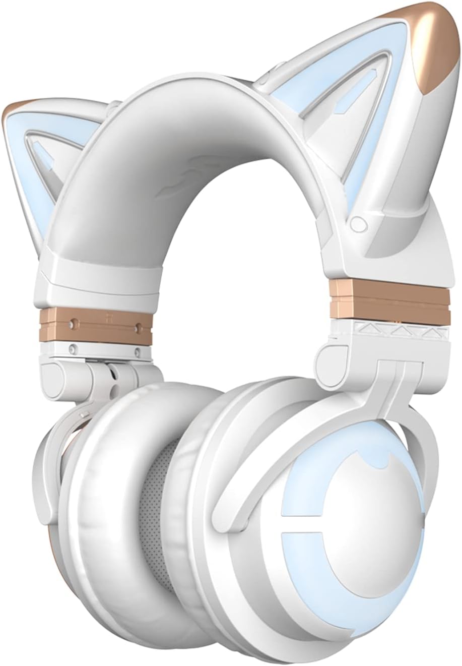 RGB Wireless 5.0 Foldable Gaming Headset with 7.1 Surround Sound, Built-in Mic, Type-C Charging Cable Z574