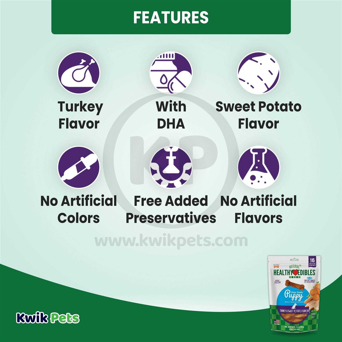 Puppy Chew Treats Turkey Sweet Potato D2559