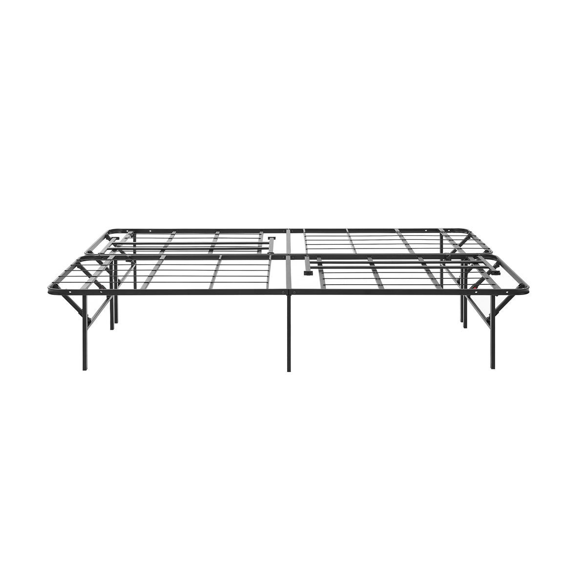 14 Convertible High Platform Metal Bed Frame, Twin/Full, Black J65201