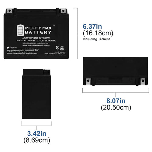 12V 21ah 350cca Sealed Lead Acid Battery O973451