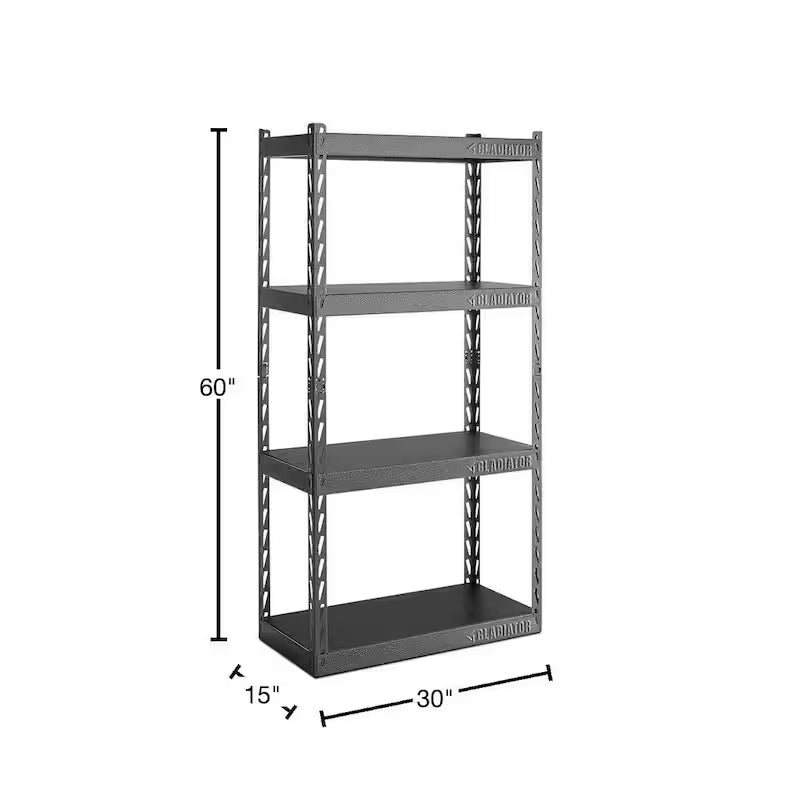 4-Tier Steel Garage Storage Shelving Unit L41577