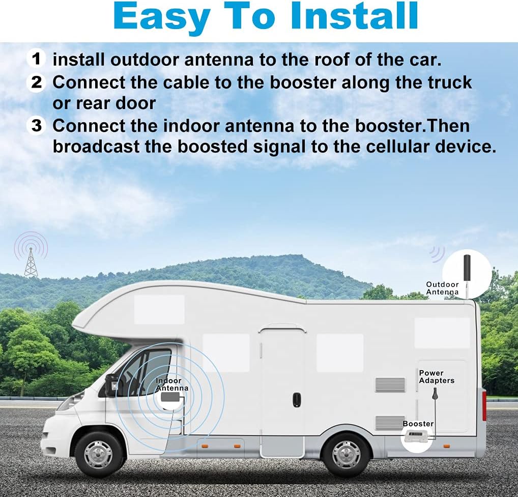 Cell Phone Signal Booster Kit for RV or Truck O474251