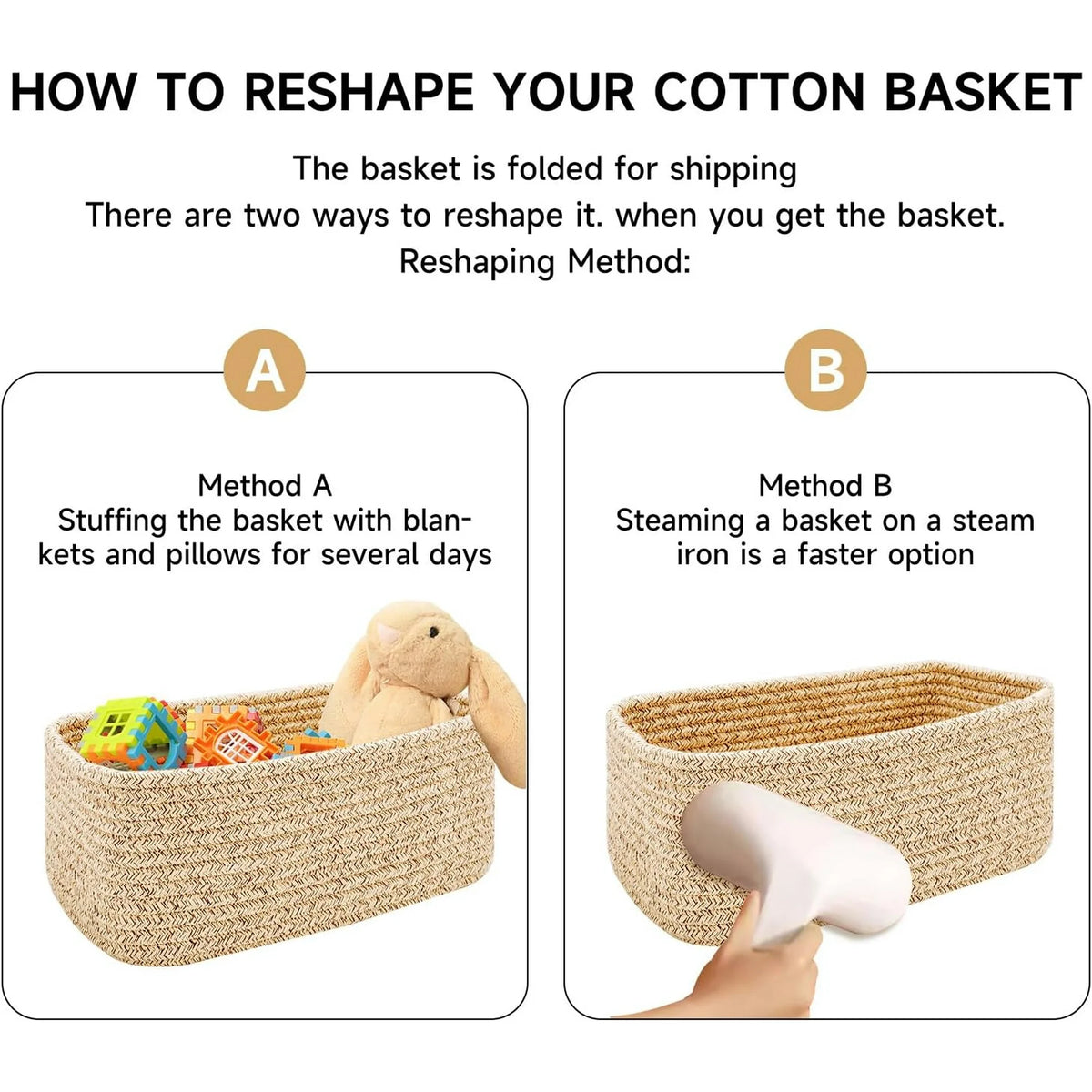 3 Packs Oxide Red Woven Rope Storage Baskets S216