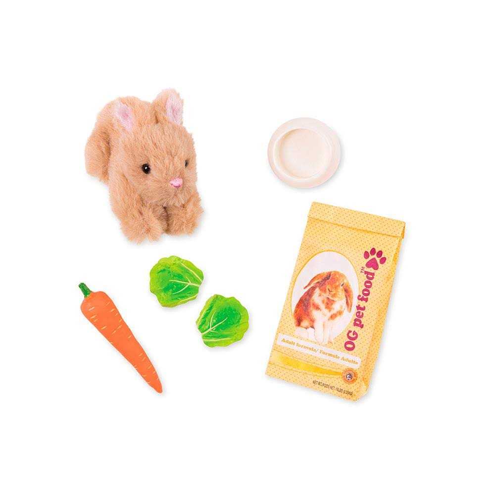Mini Plush Pet Bunny 18 Accessory Set for Dolls M2082