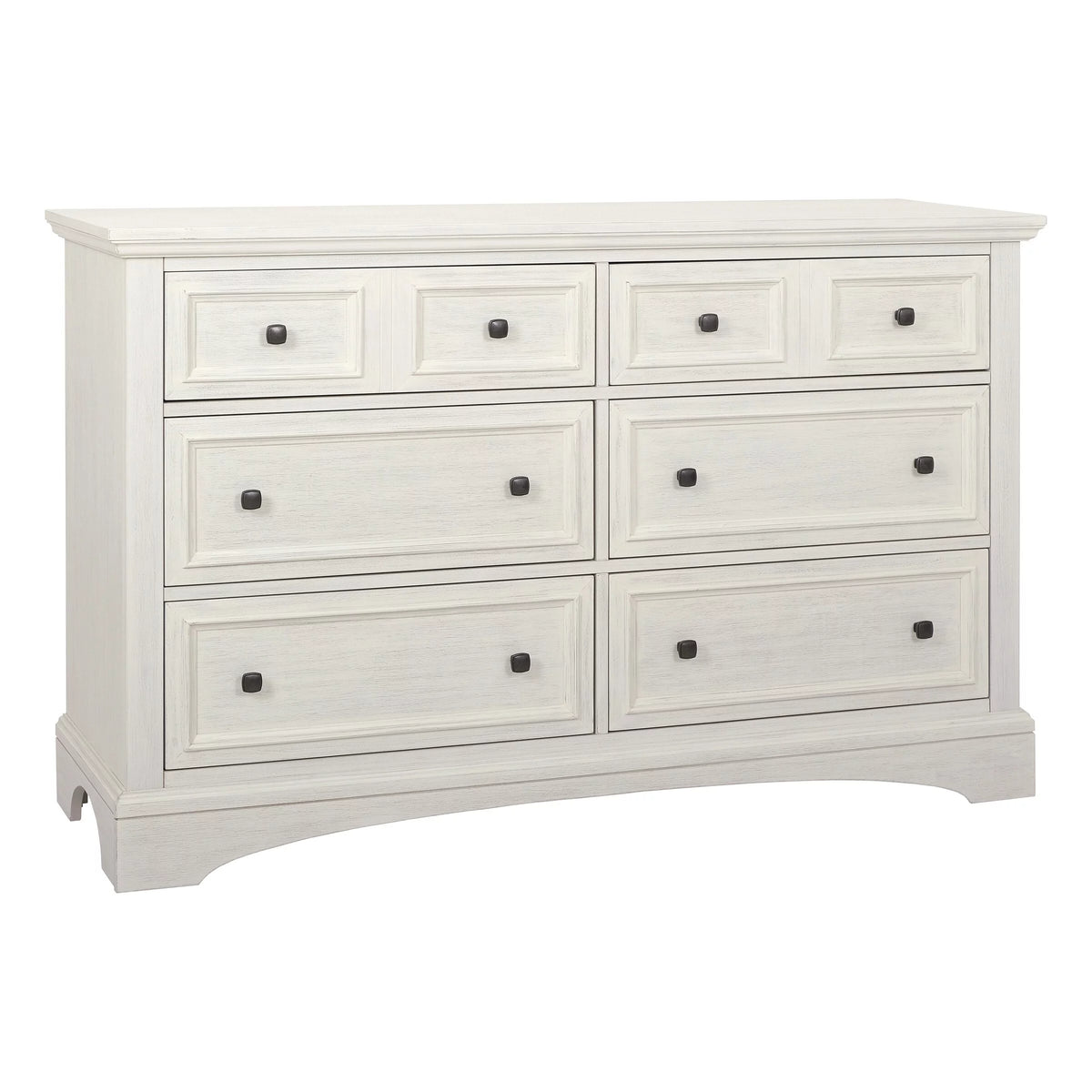 Rustic White 6 Drawer Engineered Wood Dresser G48800