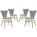 Gray Set of 4 Dining Chair E752863