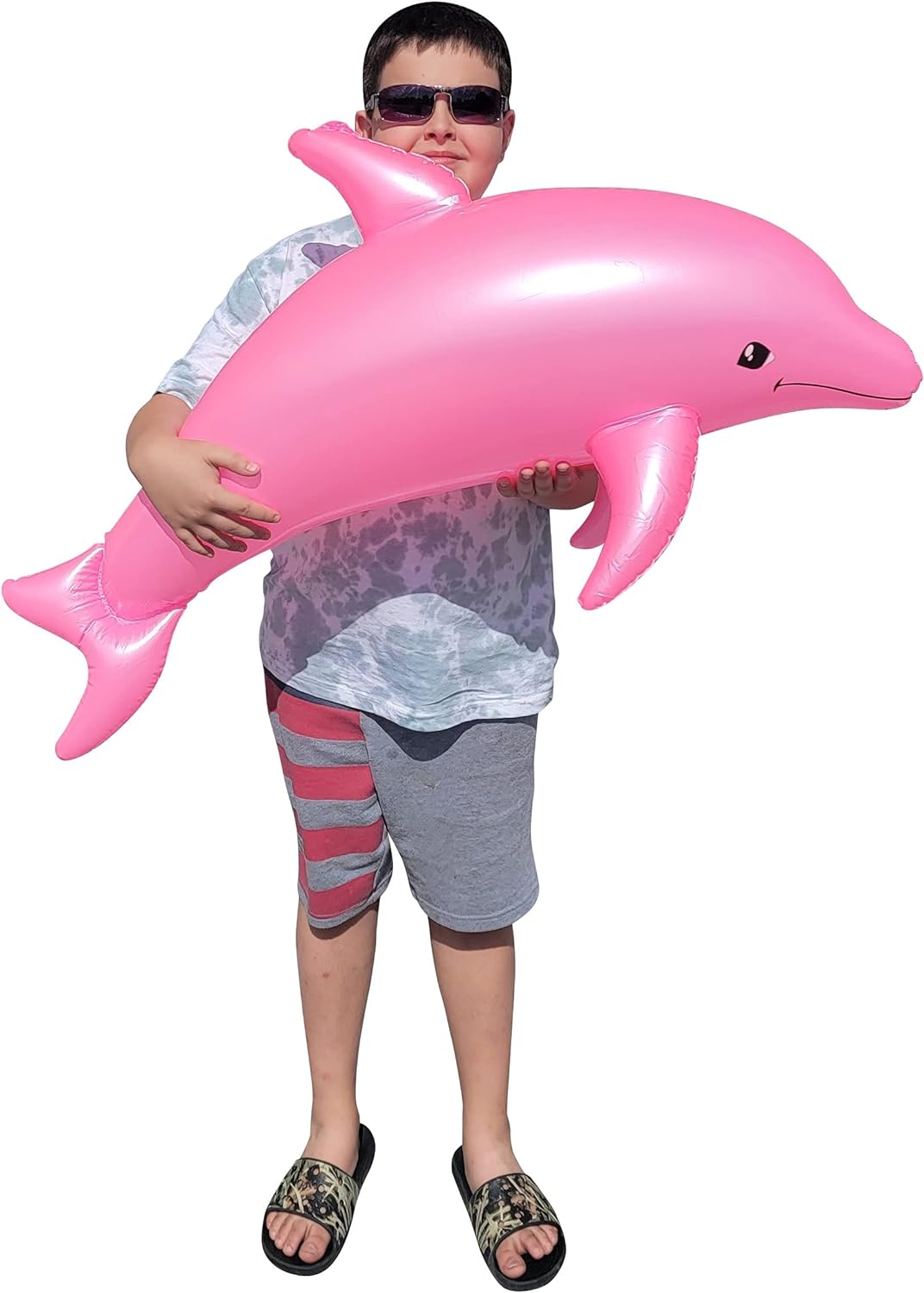 2 Pack Pink 40" Pearlized Inflatable Pool Toy N777205
