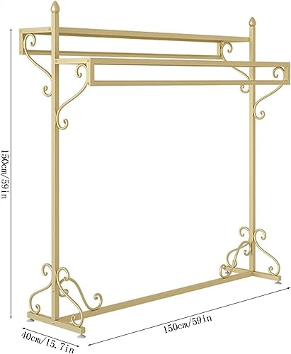 Gold Floor-standing Clothing Rack (47.2"/120cm) L9426