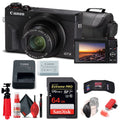 Black Digital Camera with 64GB Card, Card Reader, Soft Bag, Flex Tripod, Hand Strap E394