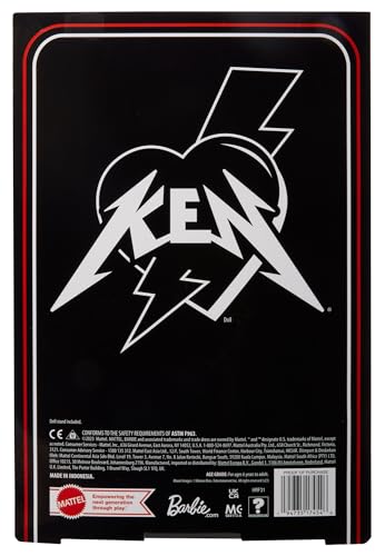Collectible Ken Doll with Faux Fur Coat and Black Fringe Vest G491376