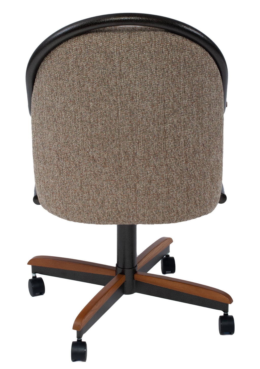 Casual Dining Chair with Tilt Rolling and Swivel A536