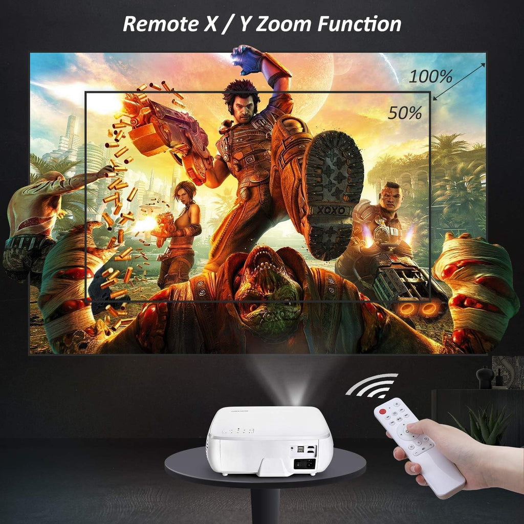 White 1080P LCD Projector X42424