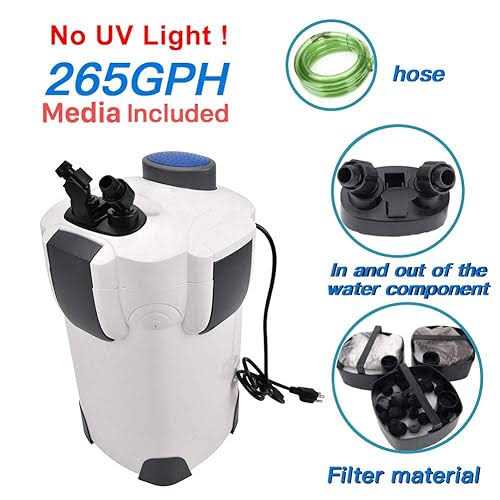 External Aquarium Filter with Builtin Pump Kit Canister H60113