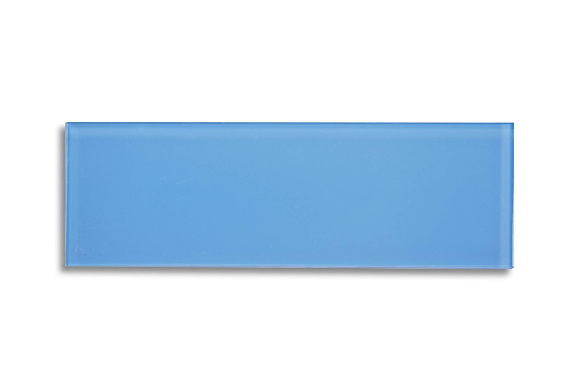 Sky Blue Glass Subway Tile, 5 Square Feet per Carton E1043
