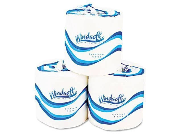 Single Roll Bath Tissue, 500 Sheets/Roll, 96 Rolls/Carton H9404
