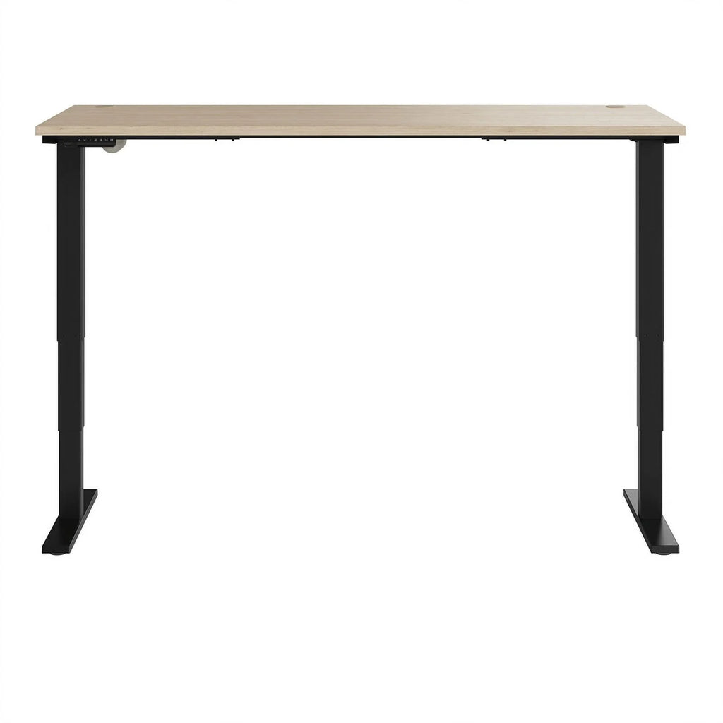 71" Adjustable Standing Desk in Natural Elm/Black L2316