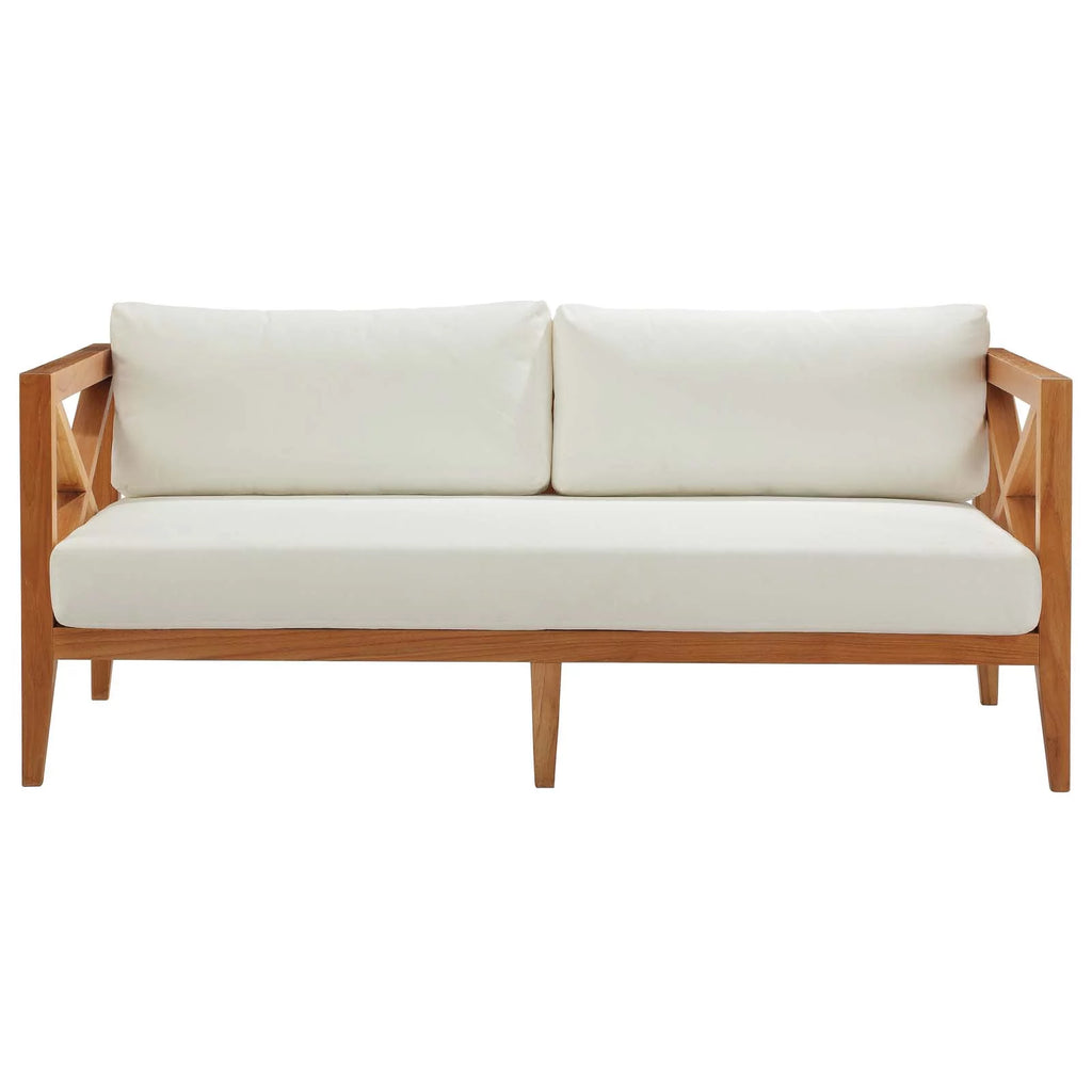 Natural White Wood Lounge Sofa S651643