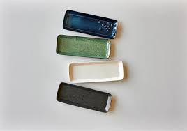 Stoneware Serving Dish 14x38 cm Mat Black B387