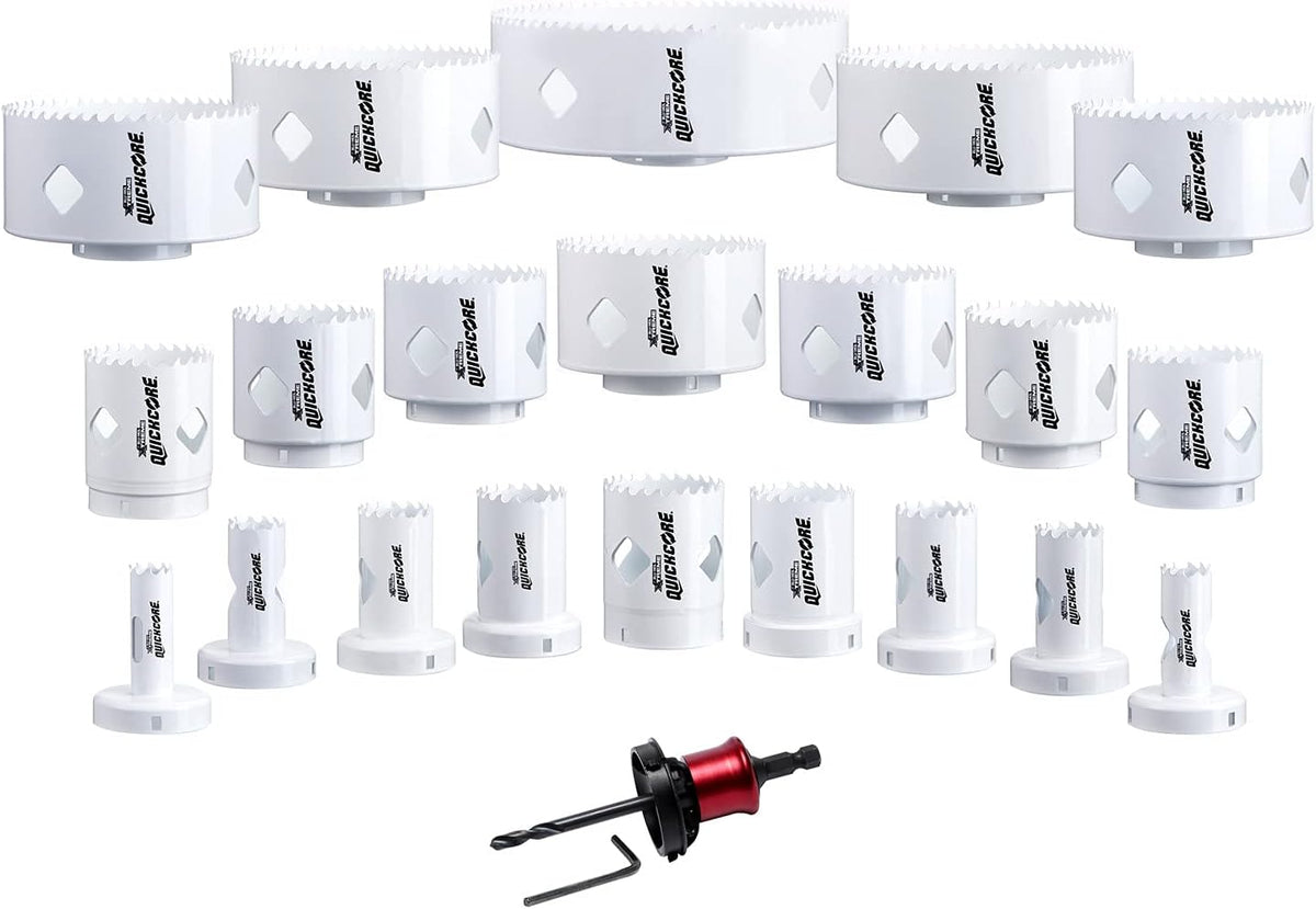 20 Pc Bi-Metal Hole Saw Kit with Arbor B271