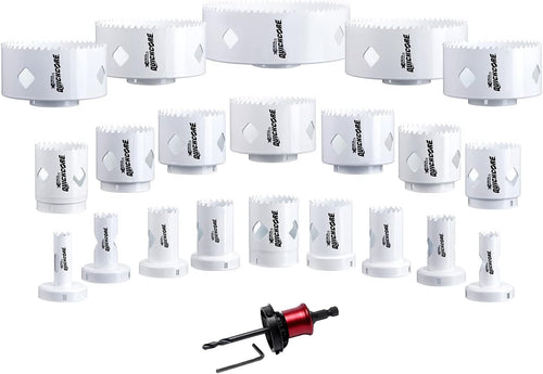 20 Pc Bi-Metal Hole Saw Kit with Arbor B271