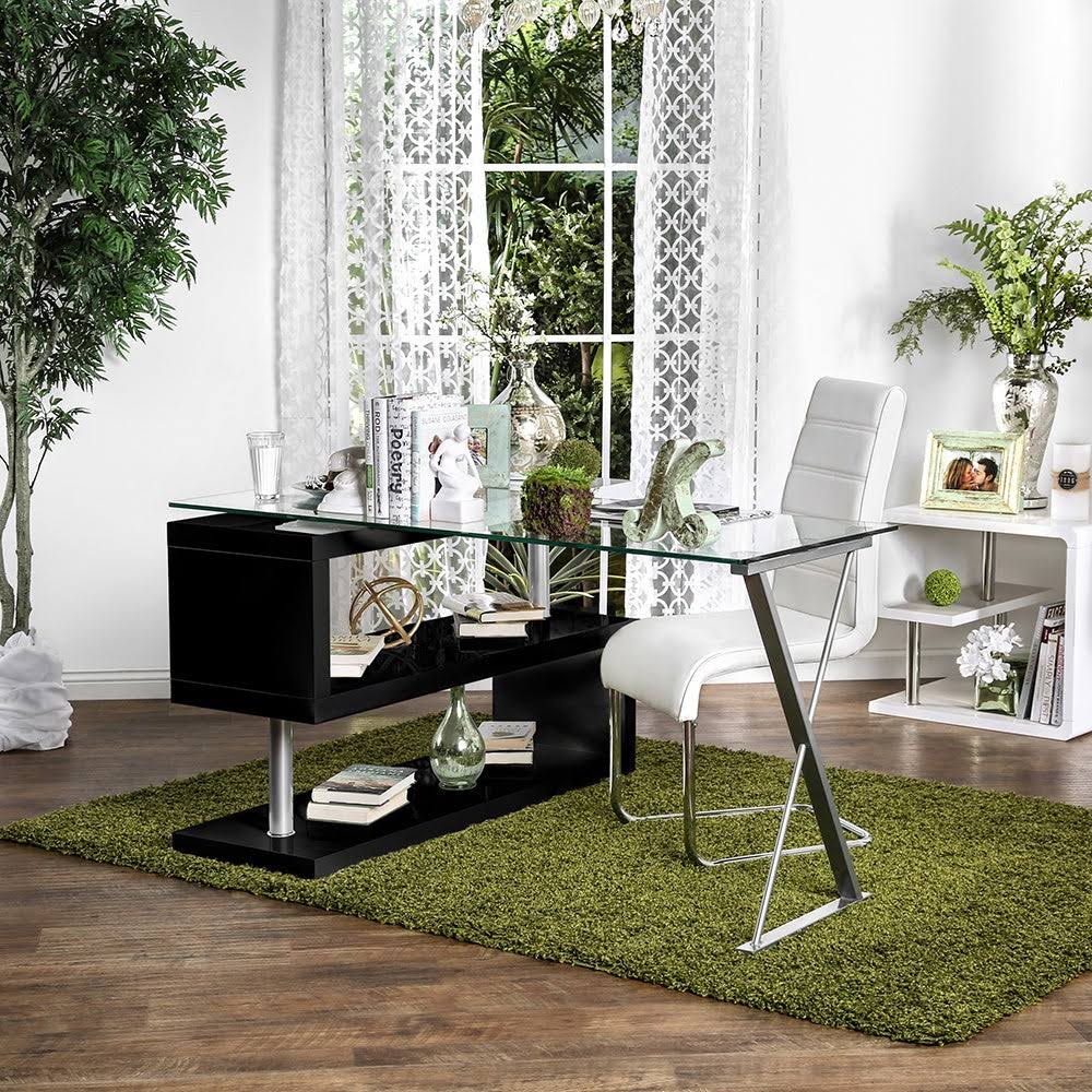White Convertible Executive Desk S598228