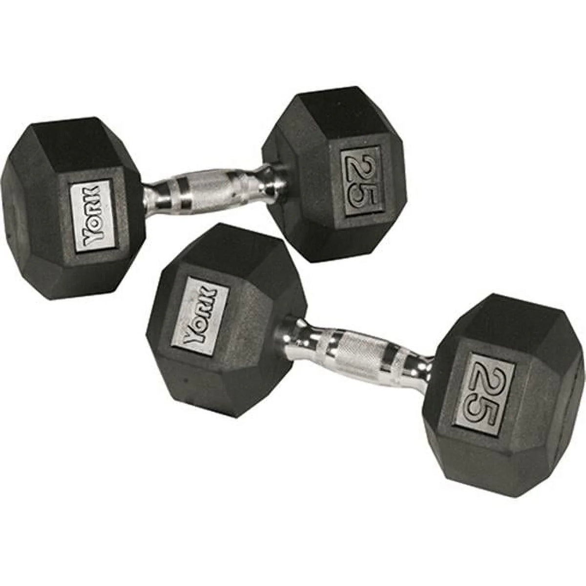 120 lbs Rubber Hex Dumbbell P3702