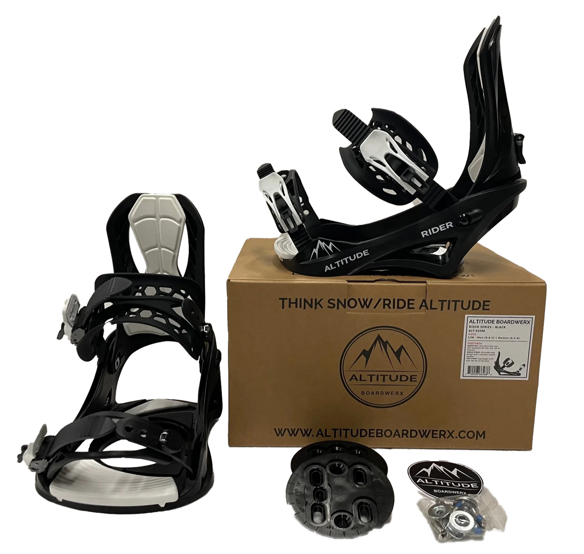 Black Snowboard Bindings L/XL J965501