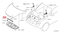Genuine Nissan Juke Front Hood Seal Rubber A1697