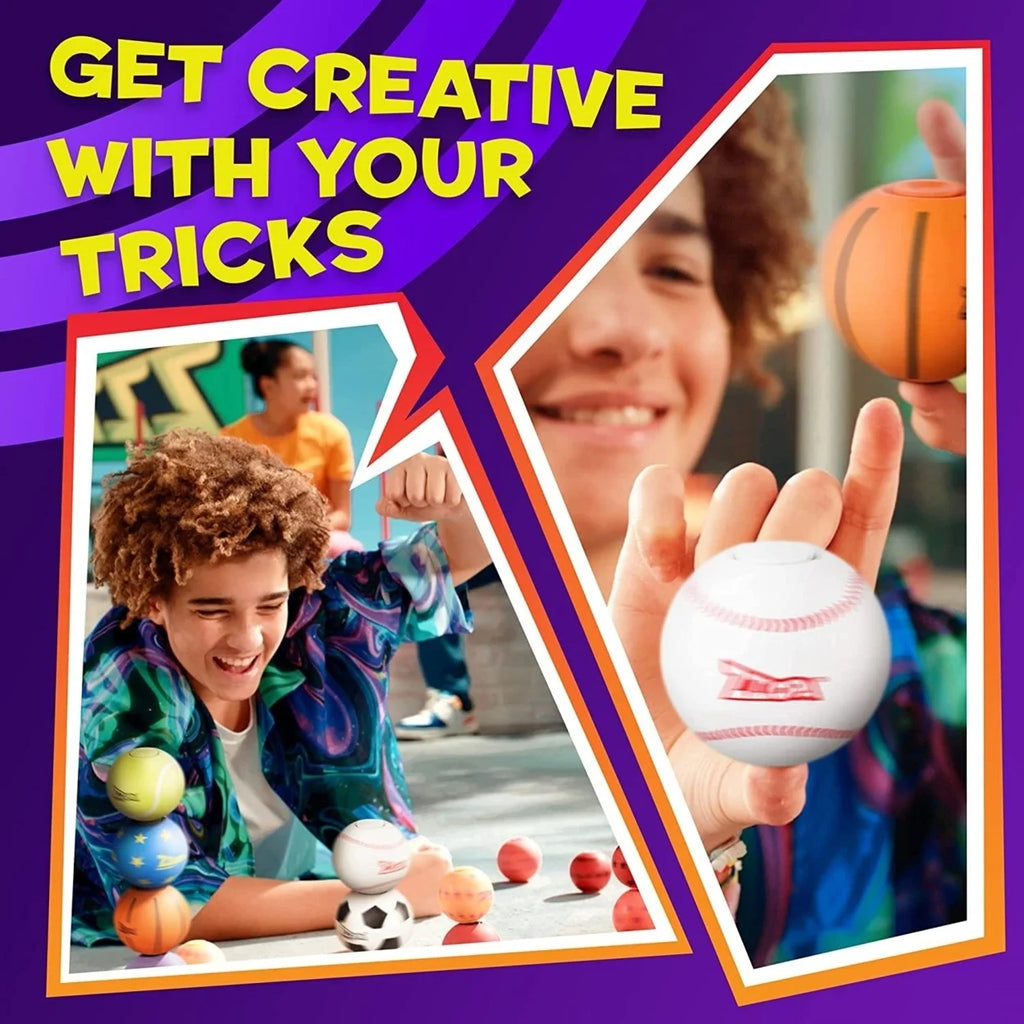 Fidget Stress Ball Mini Baseball Spin Bounce Toy J656686