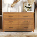 6 Drawer Amber Walnut Dresser D327598
