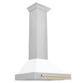 30 Inch Stainless Steel Range Hood with White Matte Shell R6631