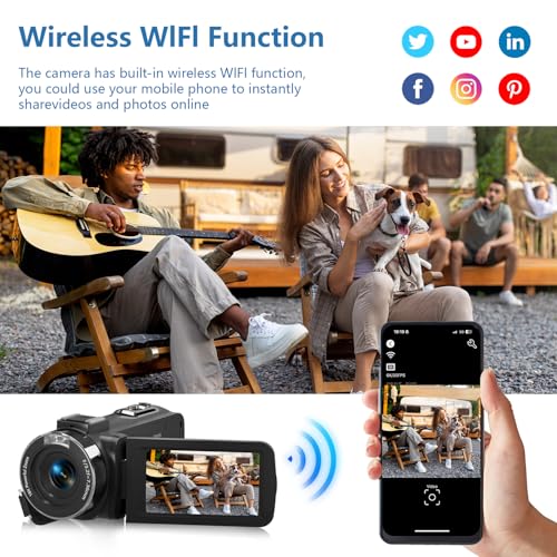 6K 64MP IR Night Vision Video Camera with 32GB SD Card E7571