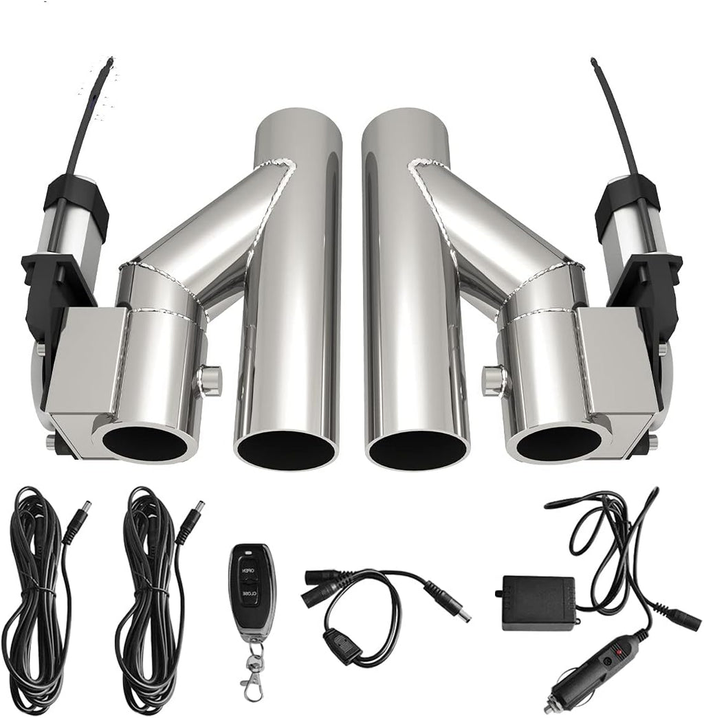 3.0 Inch Stainless Steel Dual Exhaust Pipe Kit L557