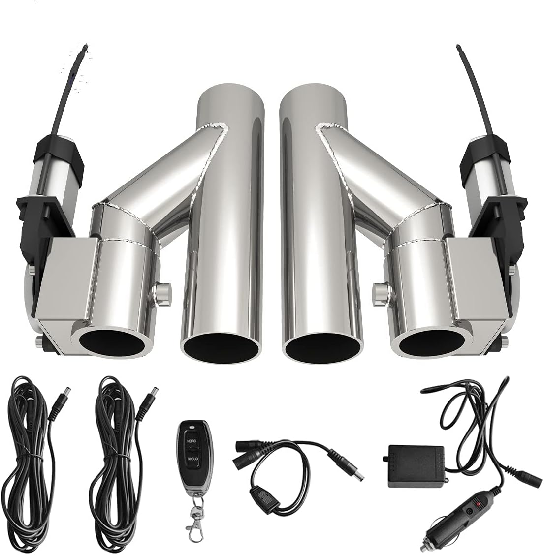 3.0 Inch Stainless Steel Dual Exhaust Pipe Kit L557