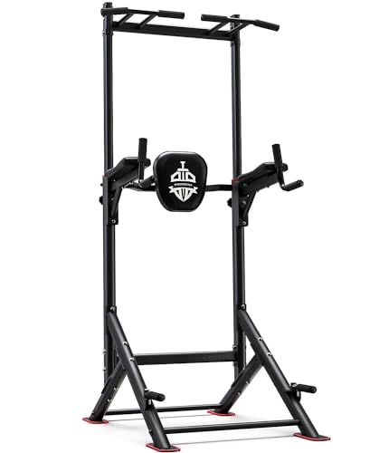 Pull Up Bar Dip Station Power Tower Multi-Function Home Gym Strength Training Fitness Equipment 450LBS J439