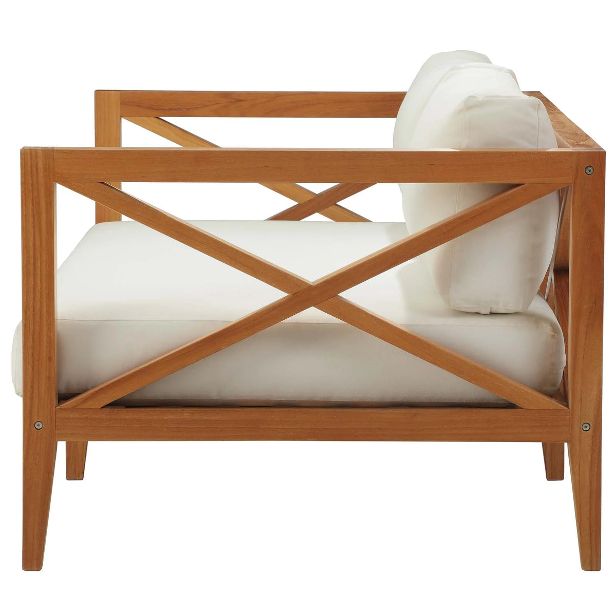Natural White Wood Lounge Sofa S651643