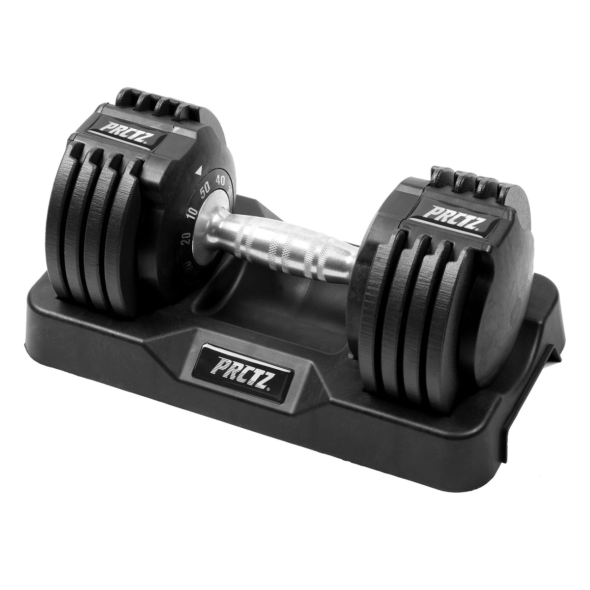 10-50 lb Adjustable Dumbbell, Black B35408