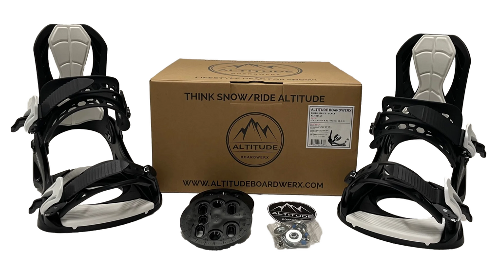 Black Snowboard Bindings L/XL J965501