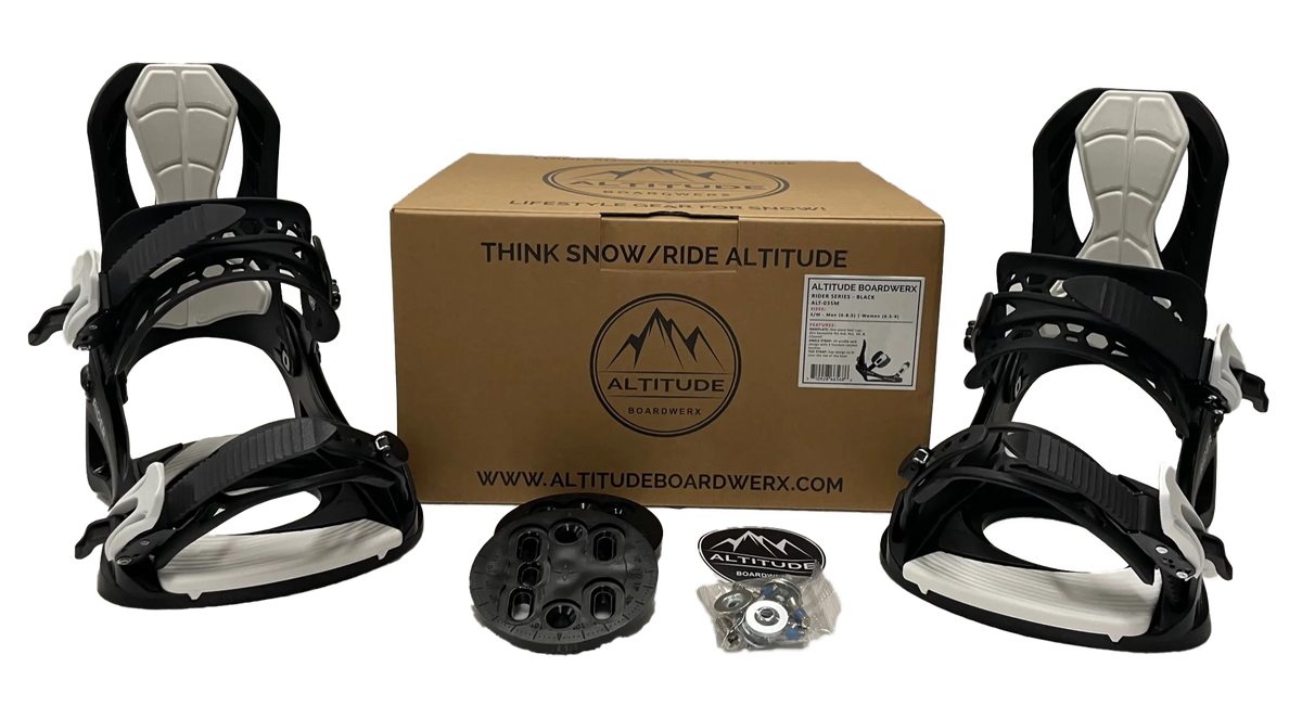 Black Snowboard Bindings L/XL J965501