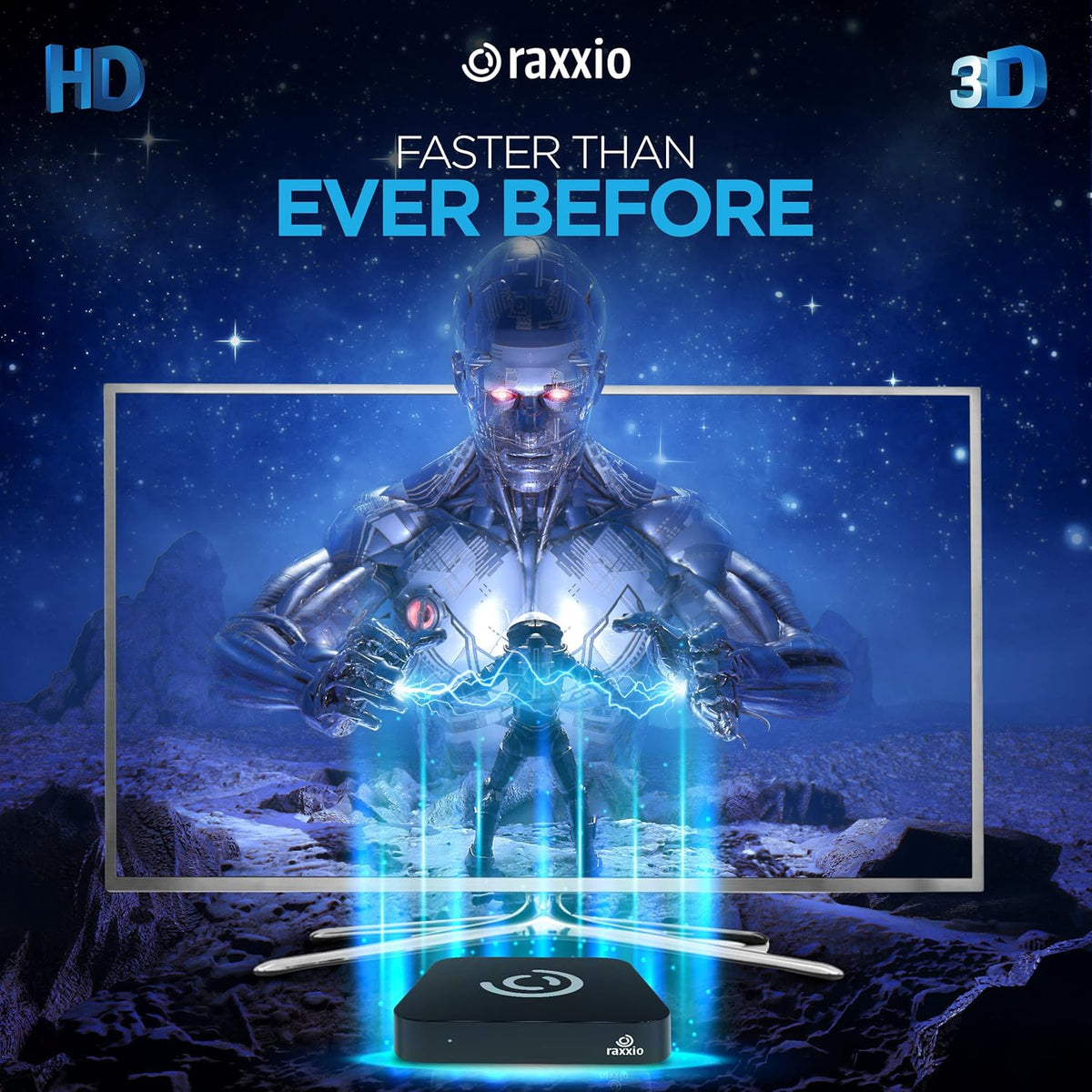 Android TV Box with 4K, 4GB RAM, 64 GB ROM, WiFi, USB 3.0, Bluetooth, HDMI Cable and Remote Control K46872